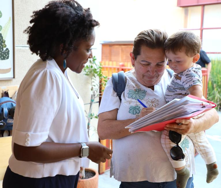 Care Educator, Grandparent and child